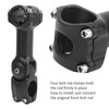 31.8x30mm Bicycle Angle Adjustable Handlebar Stem Riser Aluminium Alloy Sturdy