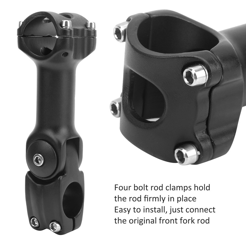 31.8x30mm Bicycle Angle Adjustable Handlebar Stem Riser Aluminium Alloy Sturdy