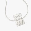 Alex and Ani Family and Infinity Flip Charm Adjustable Necklace,