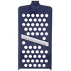 DELISH KITCHEN Pearl Metal Grater, Navy, 9.6 x 3.5 x