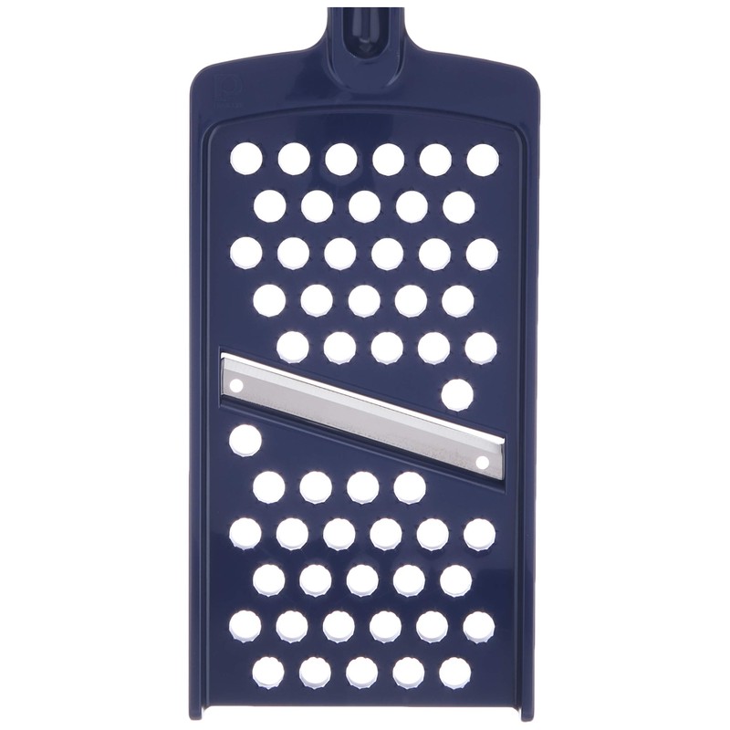 DELISH KITCHEN Pearl Metal Grater, Navy, 9.6 x 3.5 x