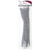 Cousin DIY Silver Tinsel Stem, 6mm x 12 inch, 25