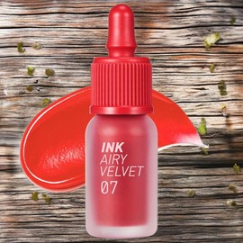 Peripera Lip Care Tint Effect Ink The Airy Velvet Lip Tint No. 7 Heart Bombing 1ea / 페리페라 립케어 틴트효과 잉크 더 에어리 벨벳 립틴트 7호 심장폭격 1개