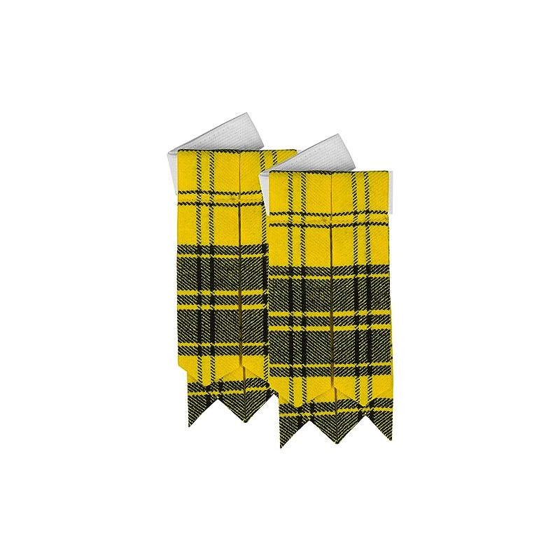 DSS KILTS Scottish Kilt Hose Flashes for Men-Socks Flashes for