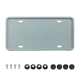 MUQIDA Silicone License Plate Frame, Rattle-Proof Front Back License Bracket Holder Rust-Proof Car Frames Protector, Weather-Proof Automotive Tag Plate Frame for US Standard Cars