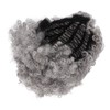 Curly Gray Short Afro Wig Synthetic Hairstyles Grey Black Short