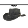 Black Jungle Dayton Leather Western Hat Australia Cowboy Hat, black