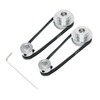 SHCEEC 2PCS Set 2GT Aluminum Timing Pulley 20&40 Teeth 8mm