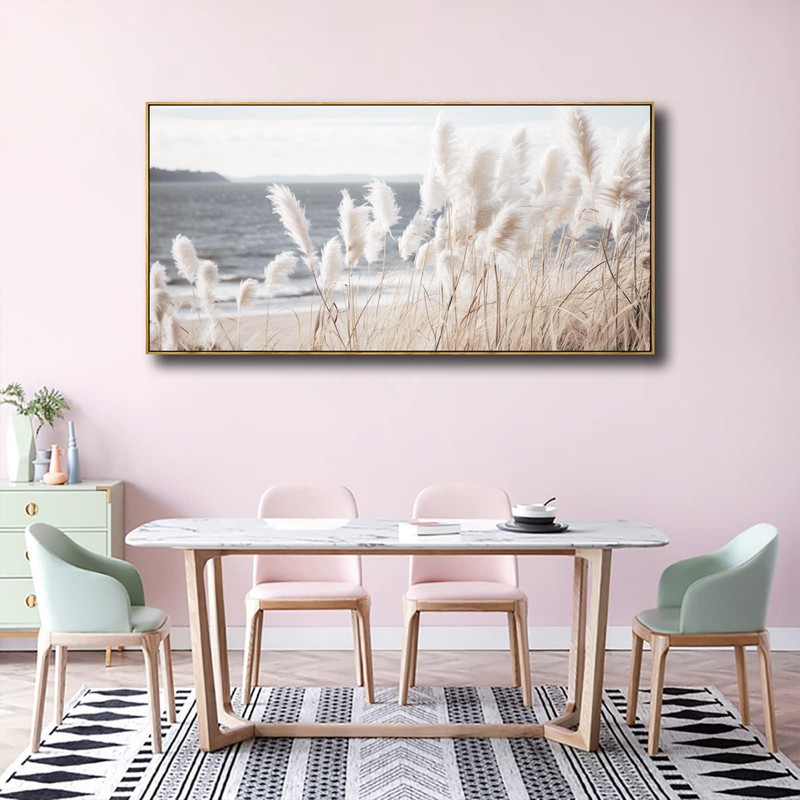 Framed Wall Art Artwork Decor Nature Wall ArtReedSeascape Wall Decor