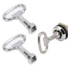 QEDBOJE 2 Pieces Square Key Square Key Faucet Bleed Key