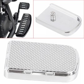 Unbranded Motorcycle Chrome Brake Pedal Pad Cover For Harley Tour Road Glide Classic FLTC