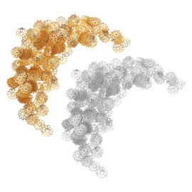 SHINEOFI 2000pcs Hollow Flower Bead Caps Durable Iron Spacers for Jewelry Making for Bracelets and Necklaces Fit for DIY Crafts and Unique Designs