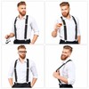 Men’s Adjustable Work Suspenders – 2-Inch Wide Elastic Straps with