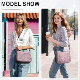 KITEVIUN Crossbody Bags for Women Trendy, Vegan Leather Medium Butterfly Hobo Purse, Women's Shoulder Handbags