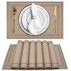 Heat-Resistant Crossweave Woven Dinning Table Set of 8 Placemat PVC