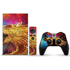 MightySkins Skin Compatible with NVIDIA Shield TV wrap Cover Sticker Skins The Golden Dragon