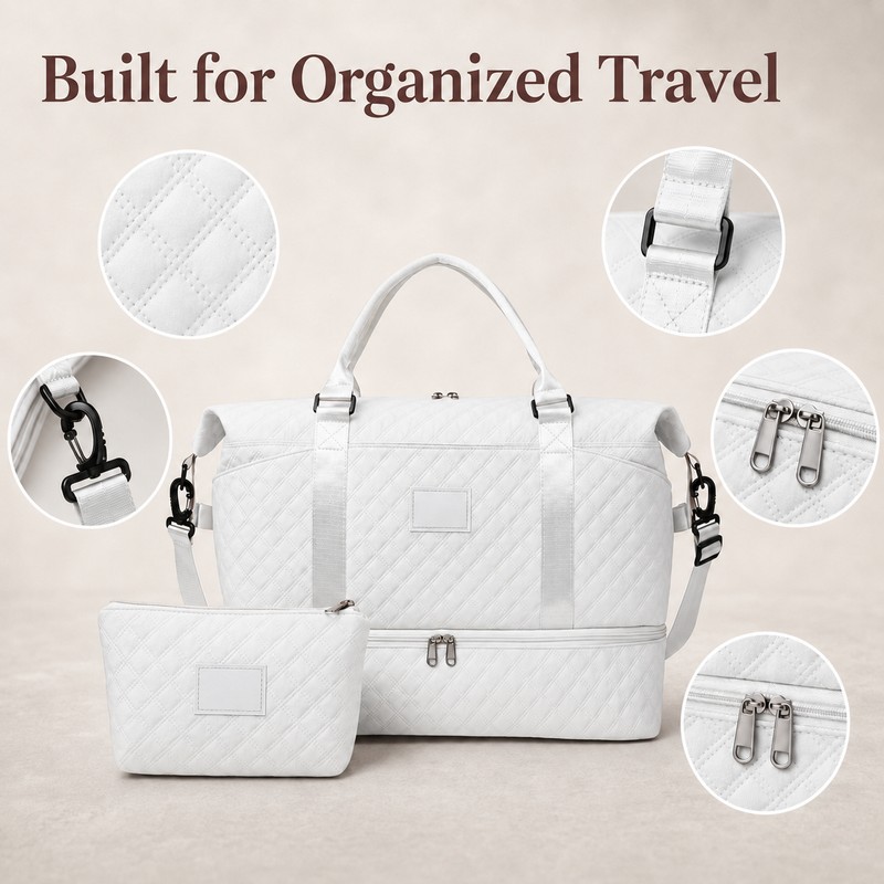 2-Piece Large Capacity Travel Duffel Bag Set – Weekend Gym