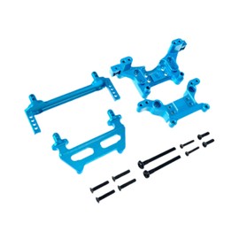 F Fityle RC Shock Mounts Tower & Body Pillars Shock Brackets Sturdy Easy Installation RC Car Upgrade Accessories for 16210 H16 H16BM, Blue