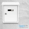 Serenelife Weatherproof Wall Mount Locking Mailbox Galvanized Steel Drop Box