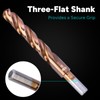 Bestwork 1/8" Three Flute Cobalt Drill Bit Set, M35 Metal