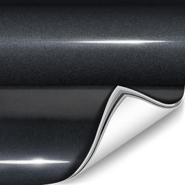 ColorFusion PPF by VViViD, Gloss Metallic Shadow Ash Grey Dry Apply PPF Vinyl Car Wrap Roll 1.3ft x 5ft