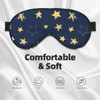 Sleep Eye Mask Doodle Yellow Stars Sleep Mask for Women