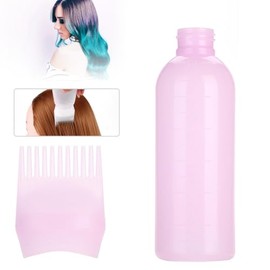 Botella Aplicadora de Peine de Raíz, 3 Colores Botella para Teñir el Cabello Cepillo Champú Color de Cabello Aceite Peine Aplicador Herramienta Tinte Y Tratamiento del Cuero Cabelludo(Rosado)