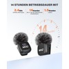 Newmight Wireless Lavalier Microphone, 2 Pack Mini Microphone with Noise