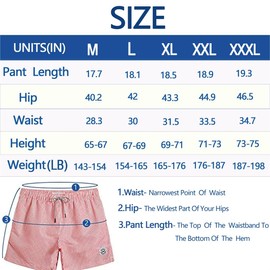 Jopenope Men's Quick Dry 4-Way Stretch Swim Trunks with Compression Liner - Summer Beach Shorts