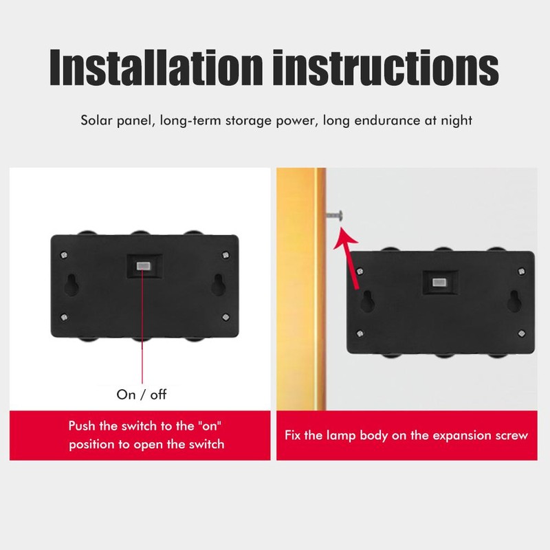 2 Pcs Solar Wall Lights Up and Down Solar Lamps