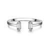 Glanzstücke München Women's Ring 925 Sterling Silver with Zirconia Stacking