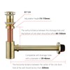 Heixutas Brass P Trap with Bathroom Sink Stopper : 1-1/4