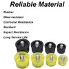 4Pcs Rubber Mallet Hammer, 35mm Small Rubber Hammer Replacement Striking