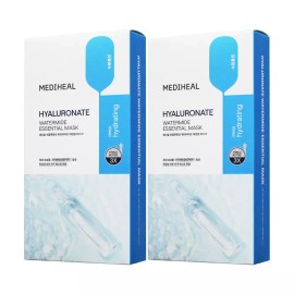 Mediheal 메디힐 히알루론산 워터마이드 에센셜 마스크 10매 ,2개 Mediheal Hyaluronic Acid Watermade Essential Mask 10 Sheets, 2 Packs