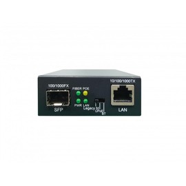 LevelOne GVT-2015 RJ45 to SFP Gigabit Media Converter, 802.3bt 60W PoE PSE
