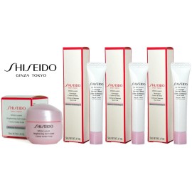 Shiseido Lot 4 SHISEIDO WHITE LUCENT ~ 3 Overnight Cream Mask  & 1 Brightening Gel Cream