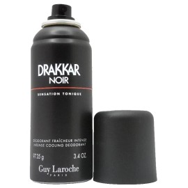 GUY LAROCHE DRAKKAR NOIR DEODORANT INTENSE COOLING SPRAY FOR MEN 3.4 Oz / 150 ml