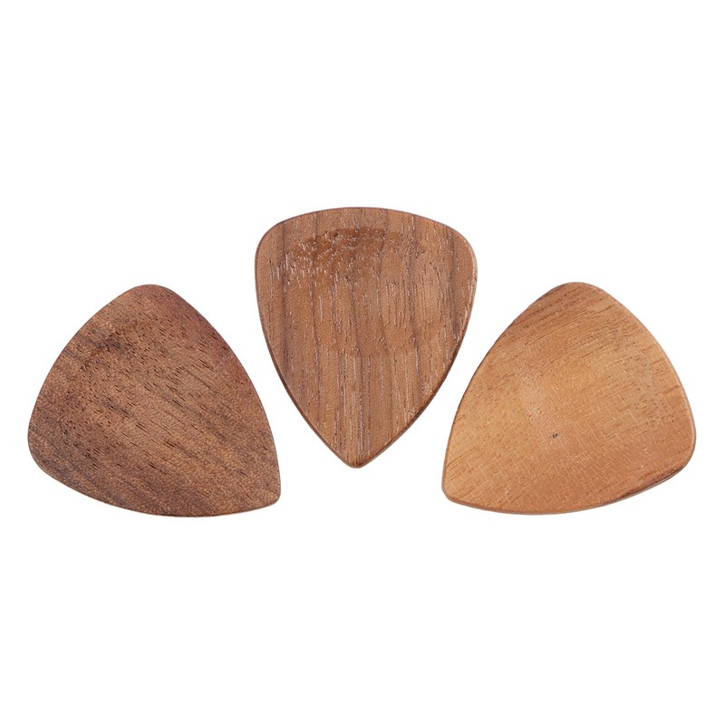 Wood Guitar Pick Holder Set 3 Pcs Wooden Guitar Picks