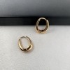 Unbranded Small Oval Gold Hoop Earrings for Women