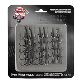 Berkley Fusion19 Big Treble Kit Varied, Fishing Hook, Hooks, Predator Fishing, Pike, Zander, Unisex, assorted