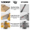 XDENGP Bevel Raised Panel Router Bits 1/2 Shank for Cabinet