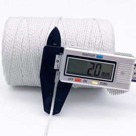 Twine String,500 Feet Cotton Butchers Twine String Cooking Kitchen Twine for Crafts Roasting Gift Wrapping DIY Decoration Gardening Packing Materials,White