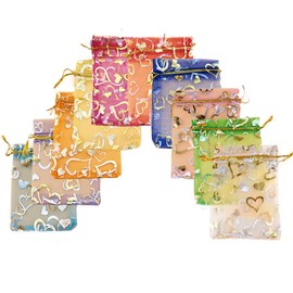 Fat-catz-copy-catz 25x Organza Jewellery Wedding Favour Gift Bag Pouches 7cm x 7cm