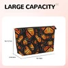 DITXIT Orange Monarch Butterflies Cosmetic Bag Travel Makeup Bag Organizer