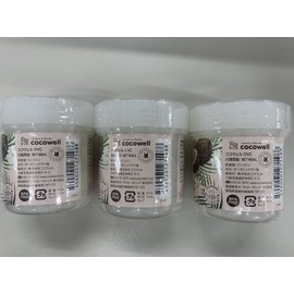 kokouxeru Cocowell o-ganikkuba-zinkokonattuoiru 140ml Set of 3 