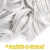 Silk-co Combs Hairpieces Hair Bun Scrunchy Scrunchie Updo Clip in