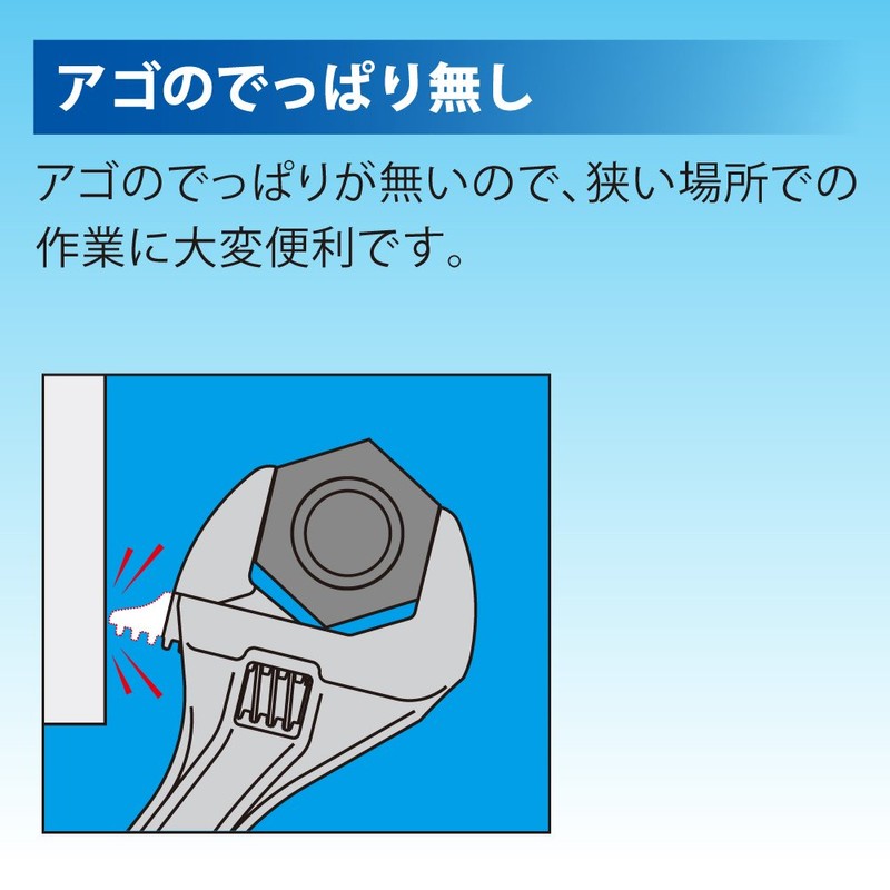 TOP HY-36 Eco Wide Adjustable Wrench, Opening 0.3 - 1.4