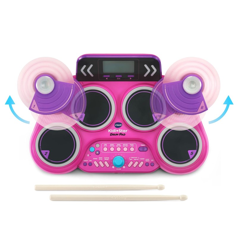 VTech Kidi Star Drum Pad, Pink