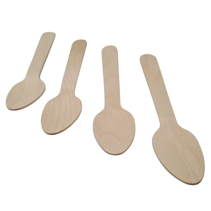 Wooden Tea Spoons Biodegradeable & Disposable Pack of 200