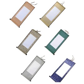 TK.Felly Wall Scroll, Plain, Set of 6 Colors, Blank Wall Scroll, Calligraphy, Nihonga, Beginning Calligraphy, Ink Paintings, Scrolls, Exhibition, Decoration, Exhibition, White Hanging Scroll